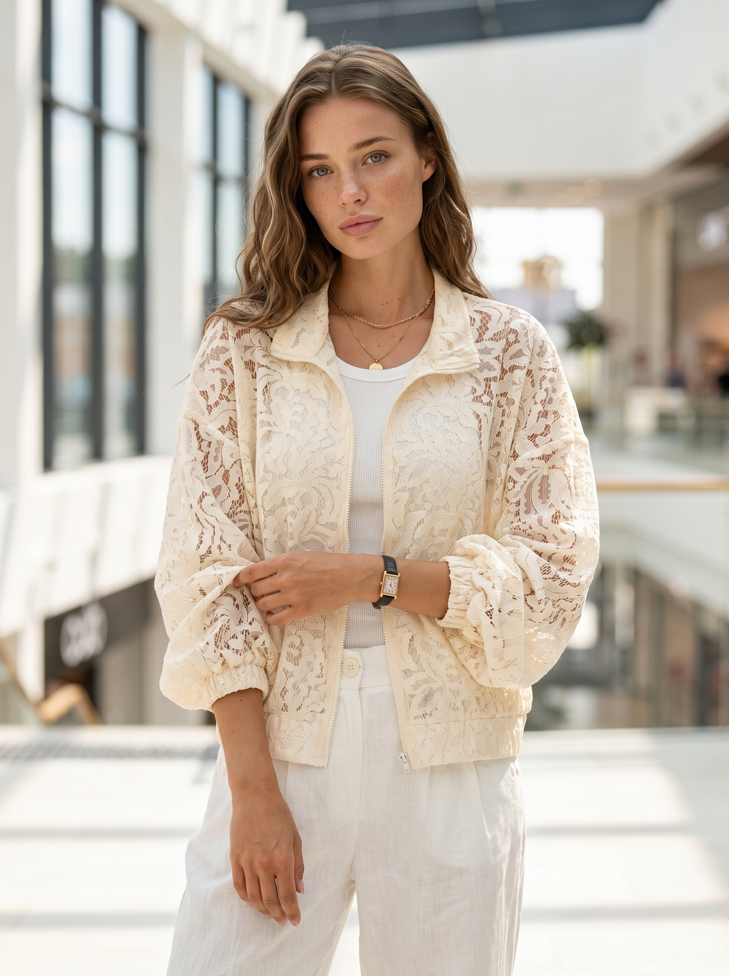 Jacket Bomber "Leyla" milk