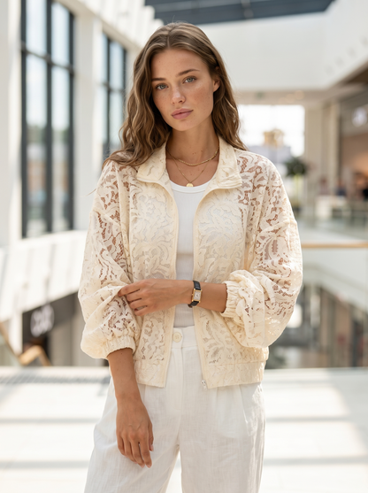 Jacket Bomber "Leyla" milk