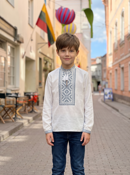 Вишиванка "Taras" сіра
