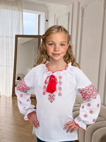 Вишиванка "Veronika" червона