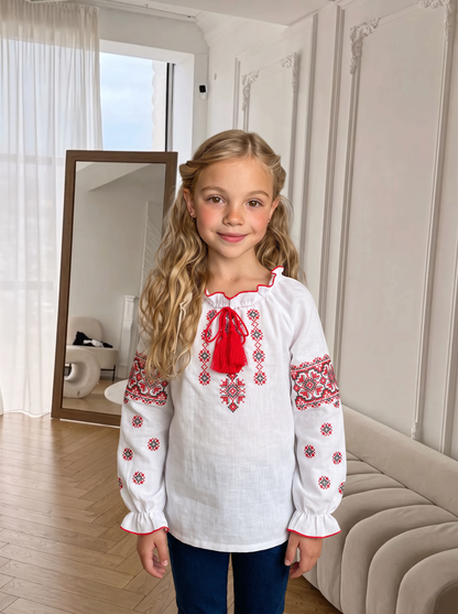 Вишиванка "Veronika" червона