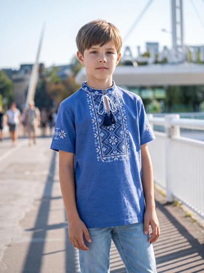 T-Shirt "Yaroslav" blue
