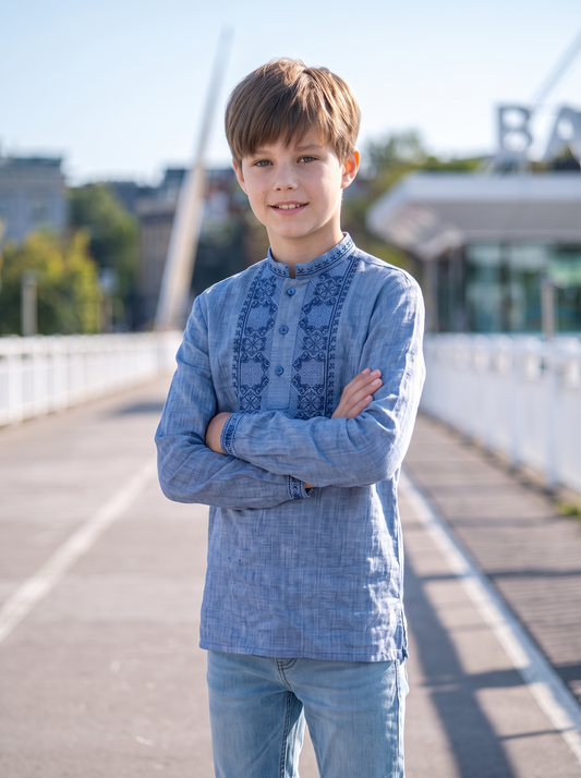Vyshyvanka "Pavlo" blue