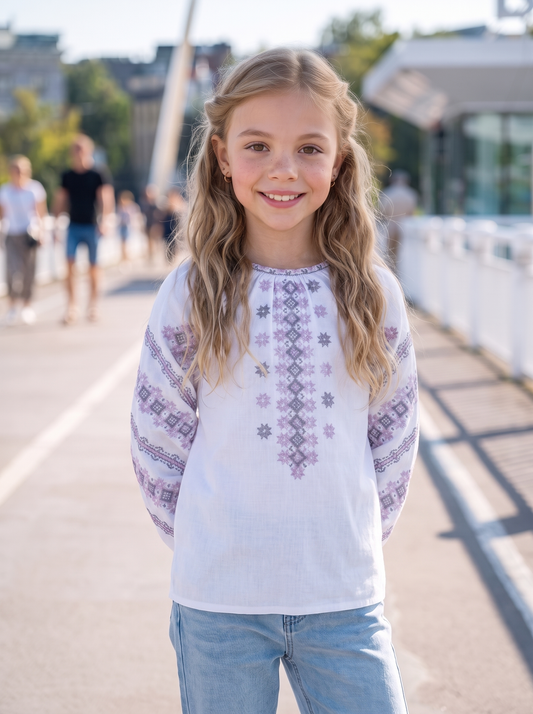 Vyshyvanka "Vasya" lilac