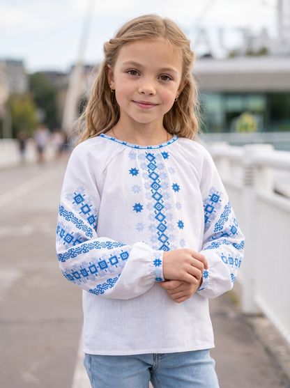 Vyshyvanka "Vasya" blue