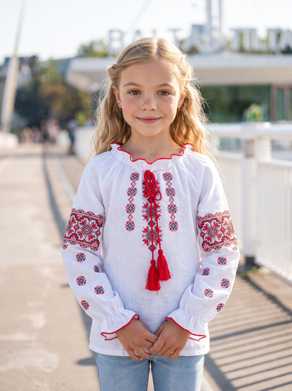 Vyshyvanka "Veronika" red