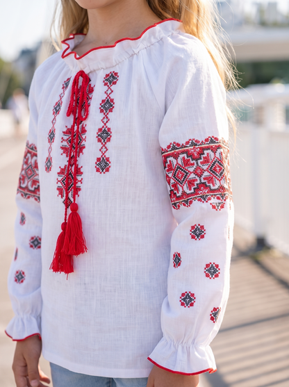 Vyshyvanka "Veronika" red