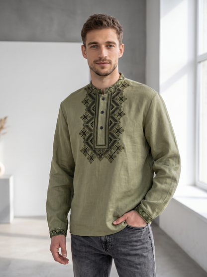 Вишиванка “Arsen” зелена