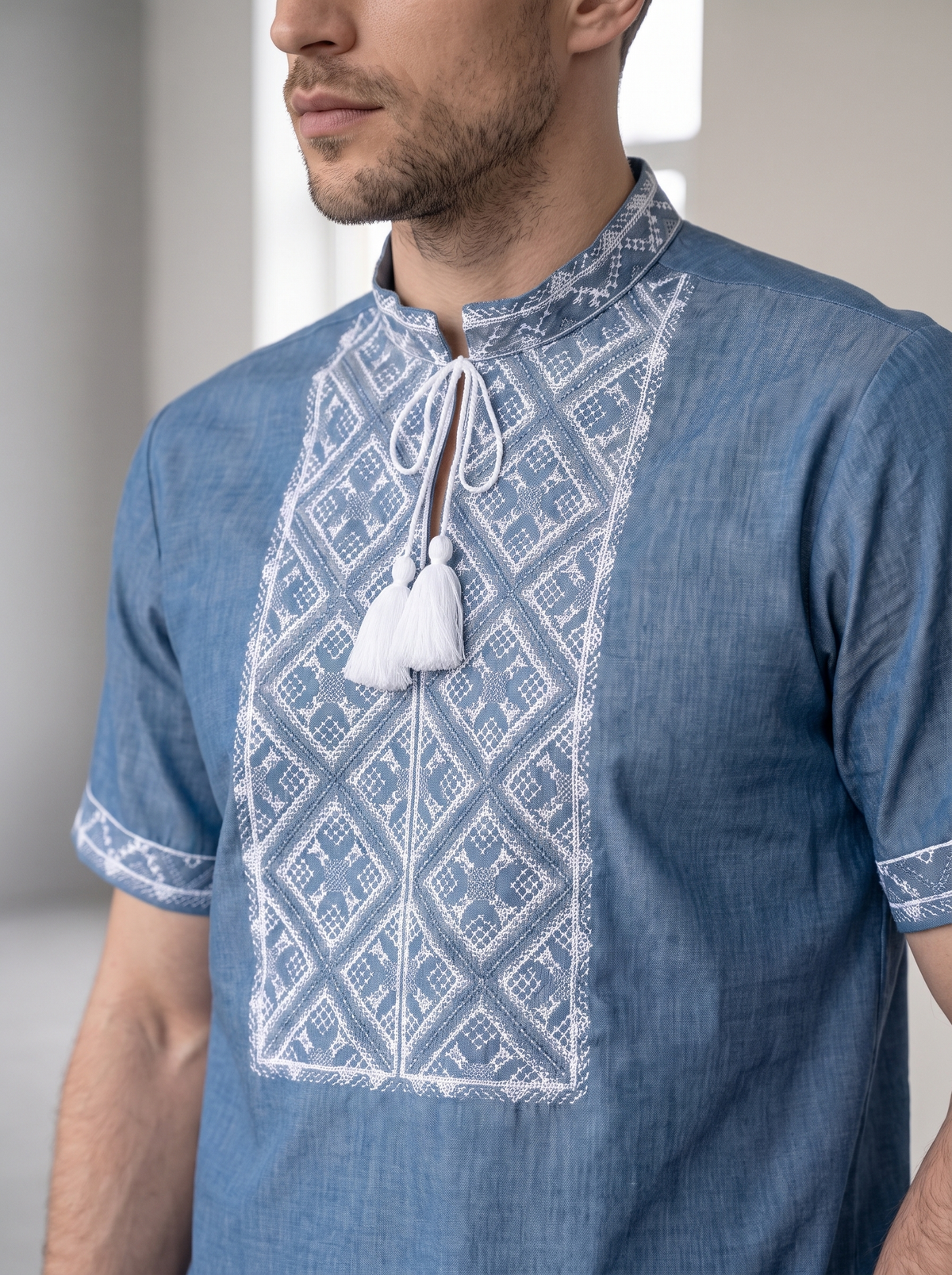 Vyshyvanka "Modernist" short