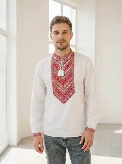 Wyschywanka „Mykola“ rot