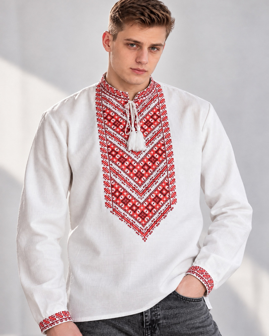 Vyshyvanka “Mykola” red