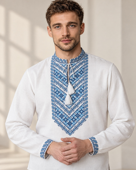 Vyshyvanka “Mykola” blue
