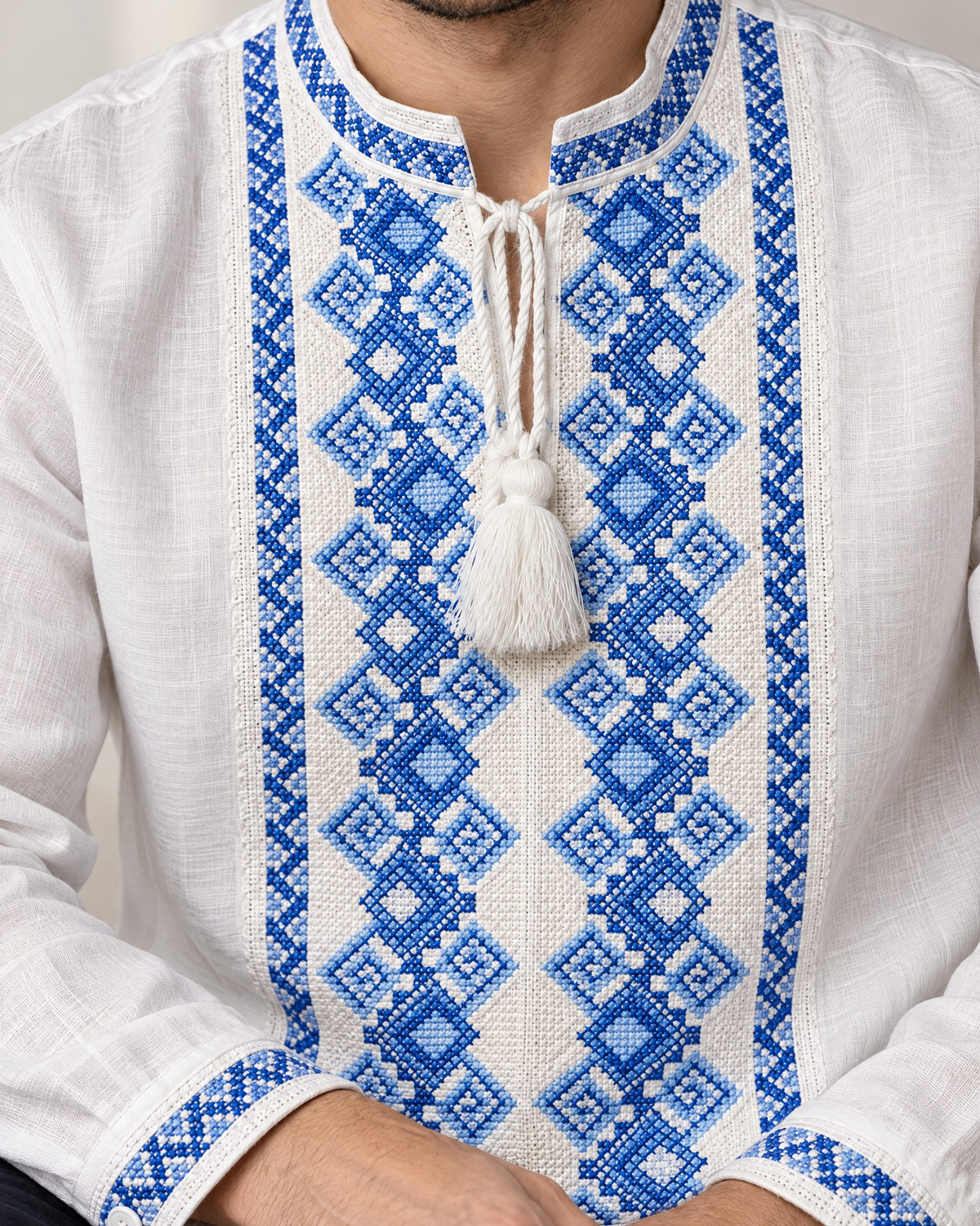 Vyshyvanka “Kosmach” blue