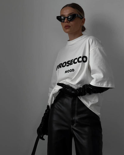 T-shirt "Prosecco" white