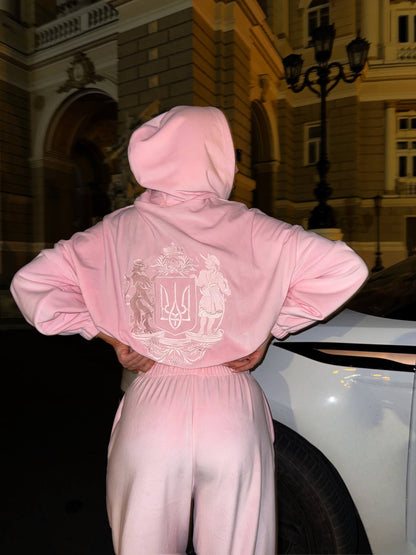 Sport Suit "Gerb Velour" pink