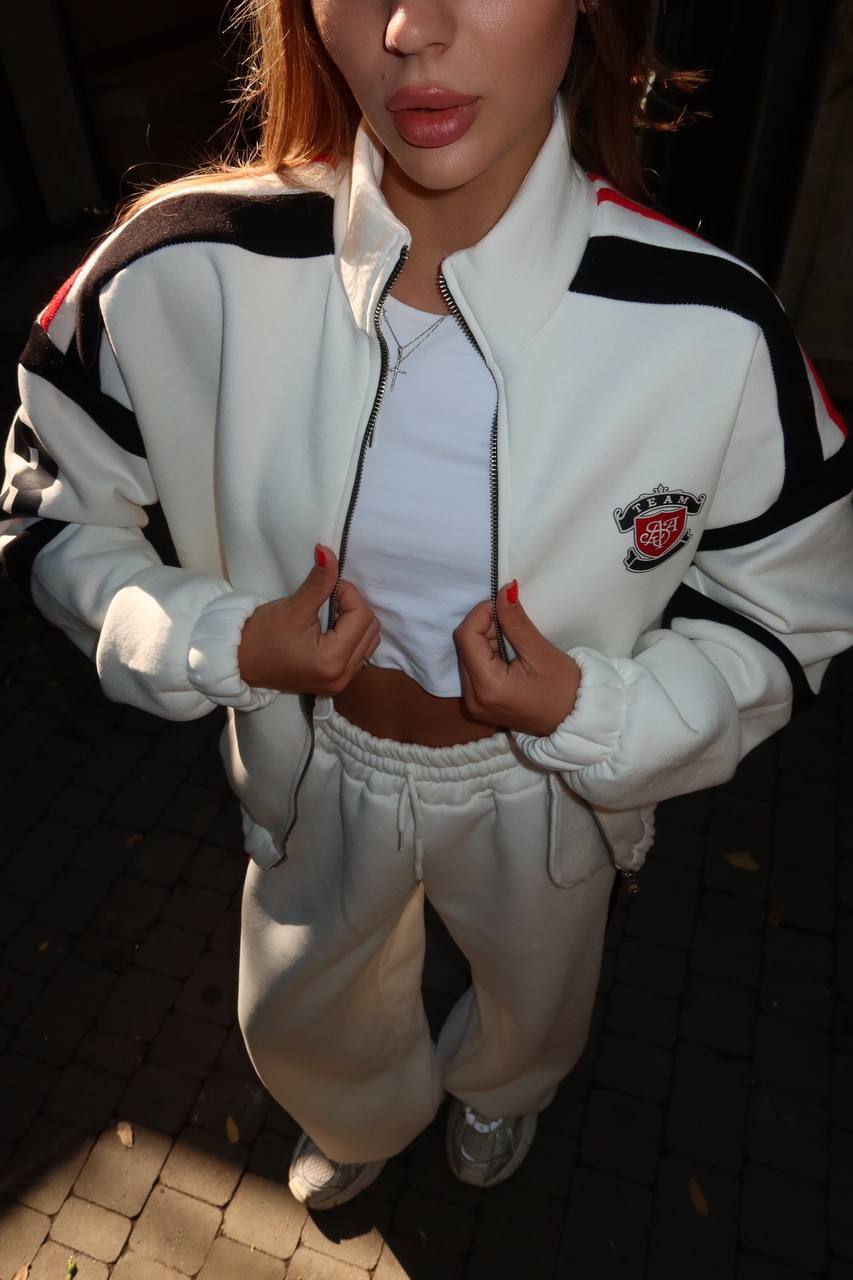 Trainingsanzug „Roux“ milchfarben
