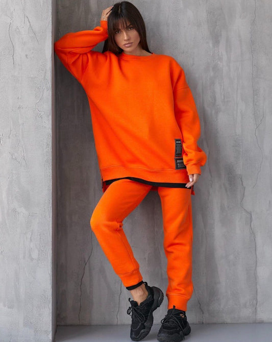 Sport Suit “Oversize”  fleece,  orange