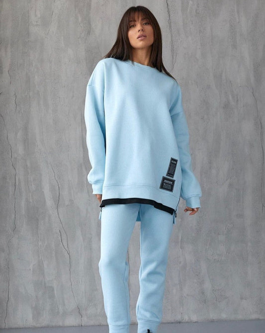 Sport Suit “Oversize”  fleece,  light blue