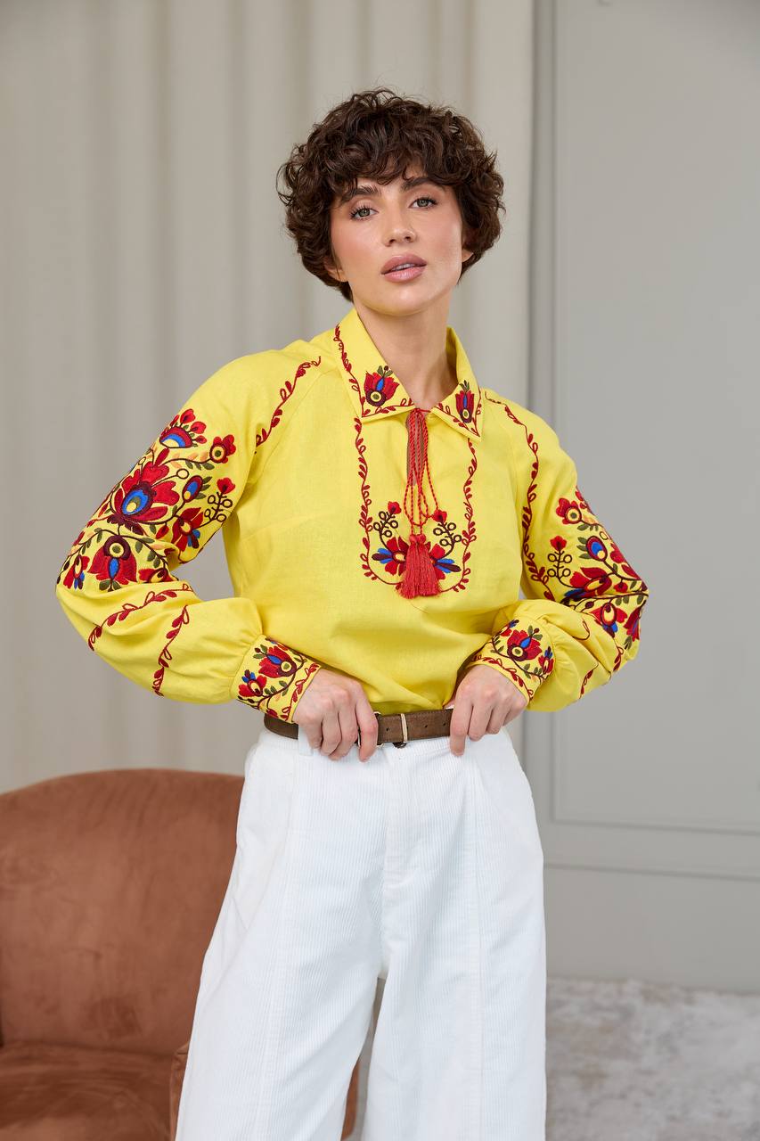 Vyshyvanka „Prestige“ geltona