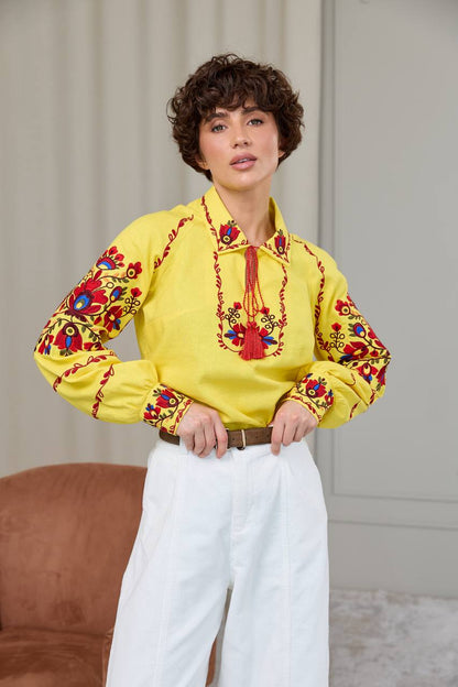 Vyshyvanka „Prestige“ geltona