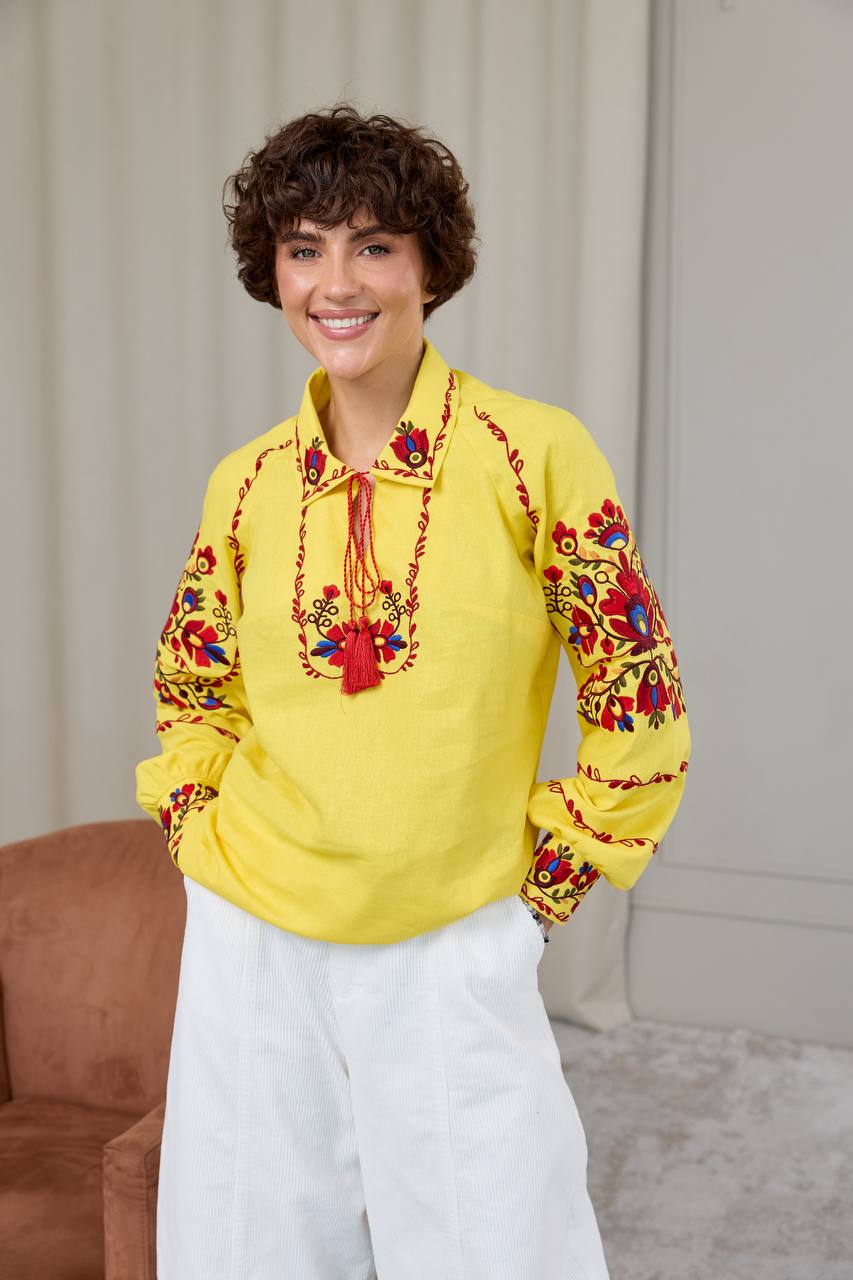 Vyshyvanka „Prestige“ geltona