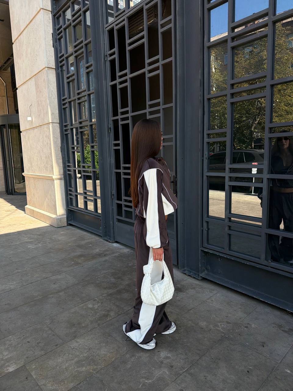 Sport-suit "Freay" chocolate & white