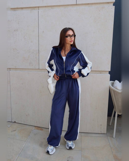 Sport-suit "Freay" navy & white