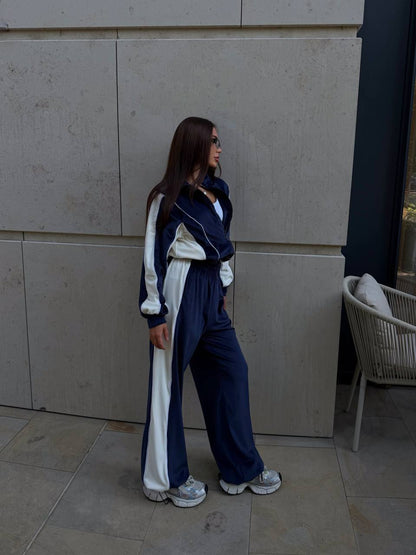 Sport-suit "Freay" navy & white