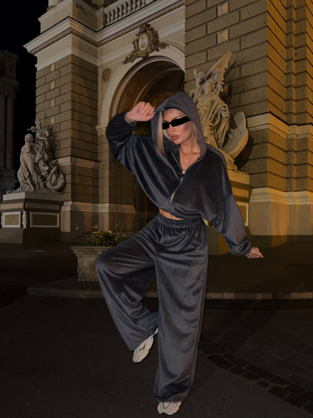 Sport Suit "Gerb Velour" gray