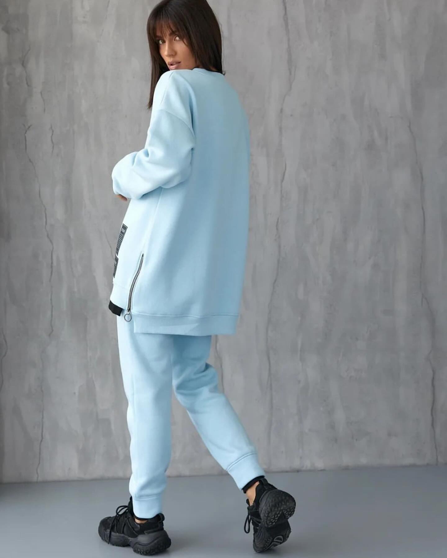 Sport Suit “Oversize”  fleece,  light blue