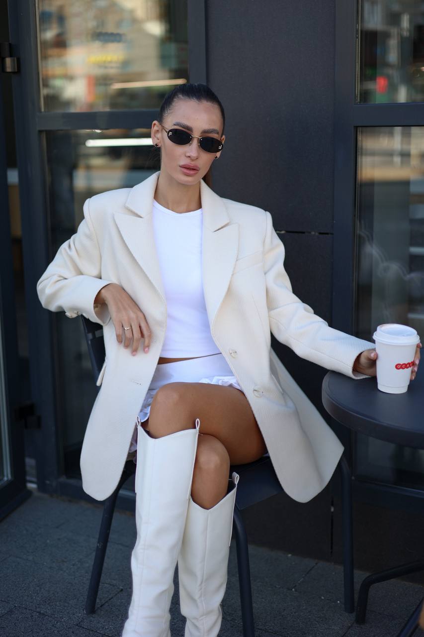 Overcoats "LUX coat" Vanila HOT