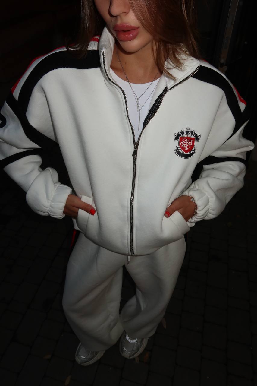 Trainingsanzug „Roux“ milchfarben