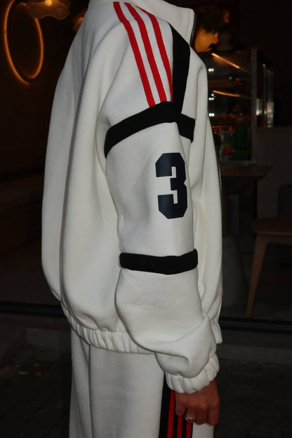 Trainingsanzug „Roux“ milchfarben