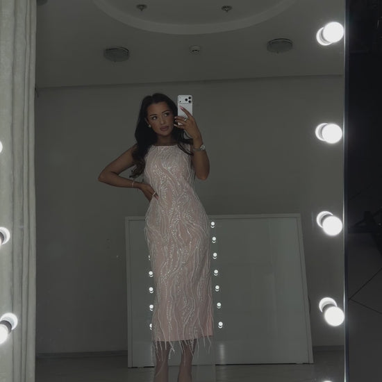 Alba powder midi dress - video