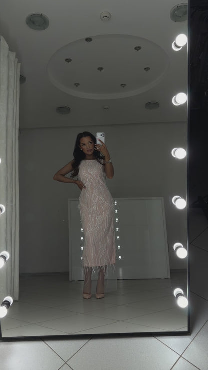 Alba powder midi dress - video