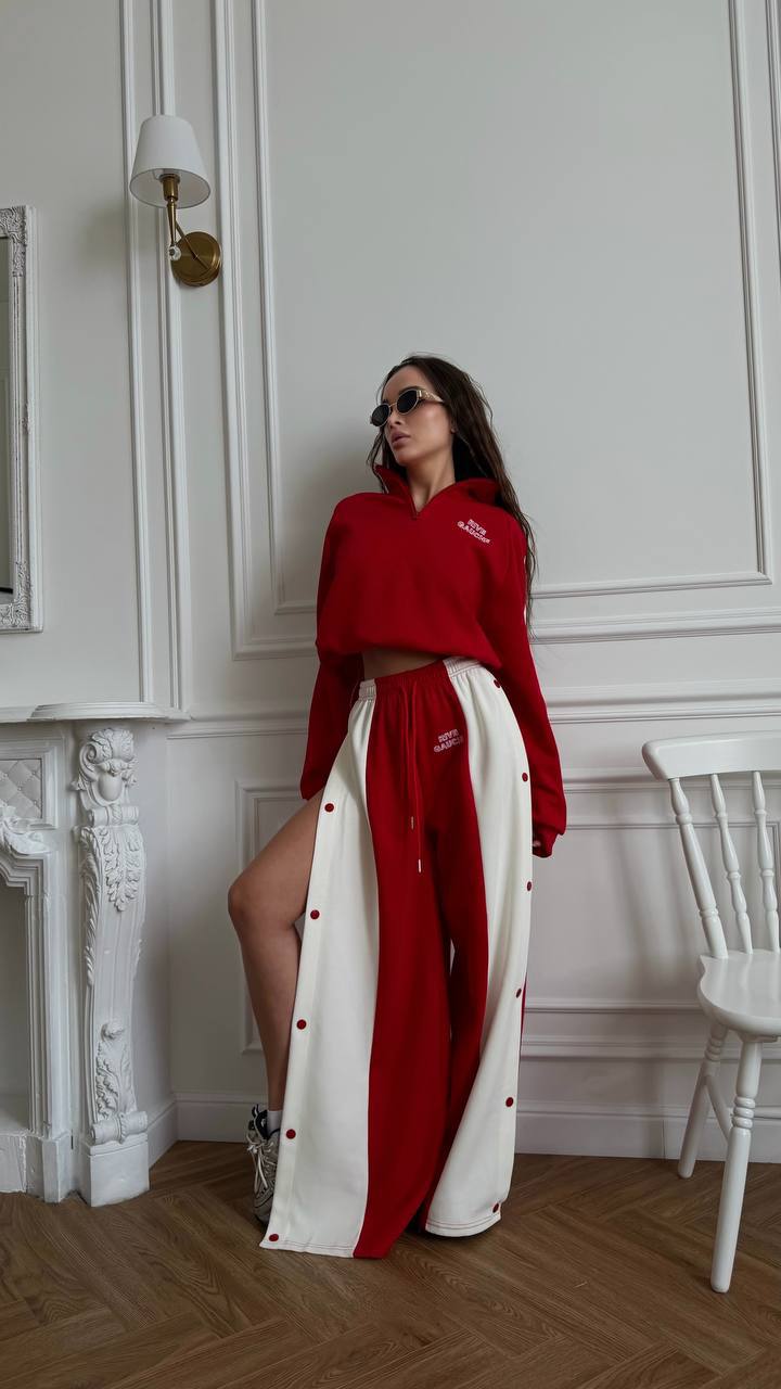 Sport suit Nola red set full front view